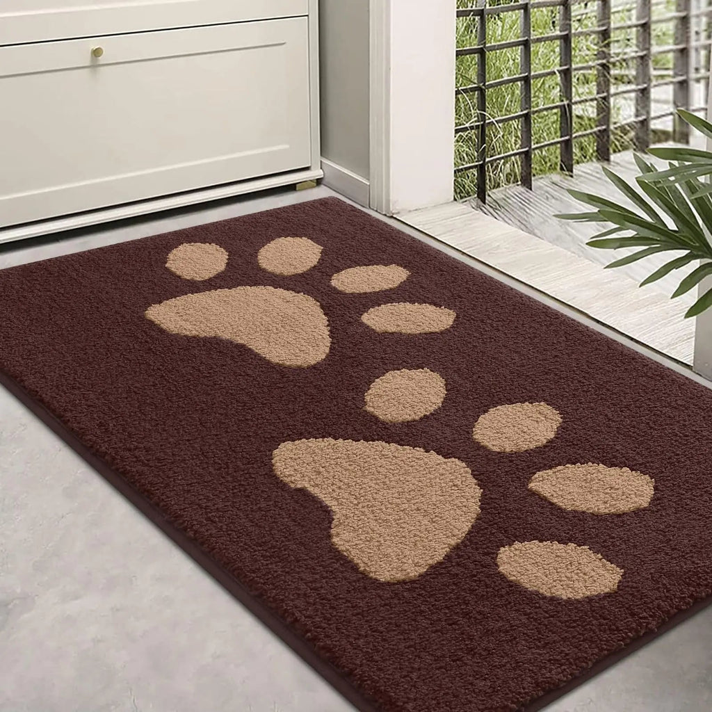 Dog Mat Absorbent Chenille Microfibre Non Slip Rubber Backing