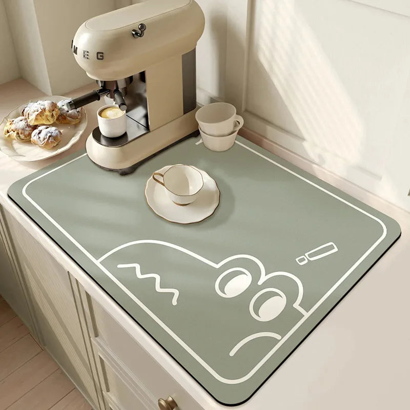 Absorbent Kitchen Mat, Non-slip Backing, Quick Drying