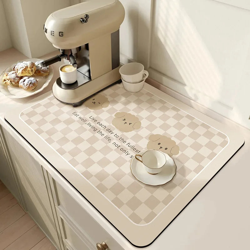Absorbent Kitchen Mat, Non-slip Backing, Quick Drying