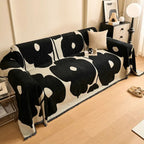 AbstractAura: Sofa Cover in Chenille Style with Artistic Pattern & Decorative Accent – for Sofa & Bedroom