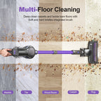 Zephyra S7P - Cordless Vacuum Cleaner with 60kPa Suction Power, 1.3L Container, and Removable Battery