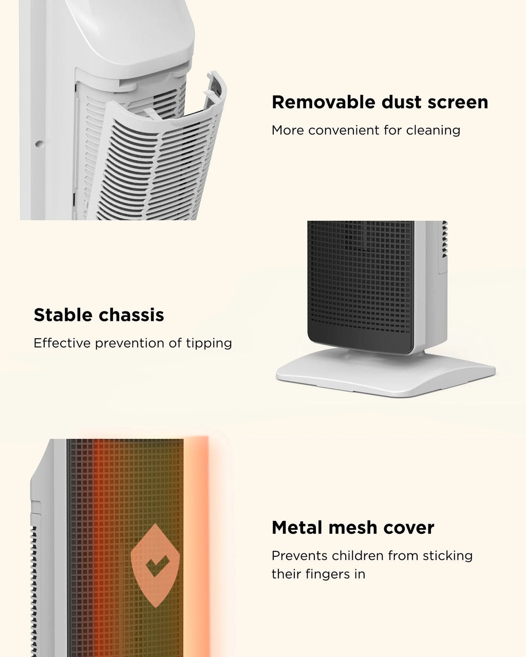 Freynthe - Electric Ceramic Heater with Thermostat and Oscillation