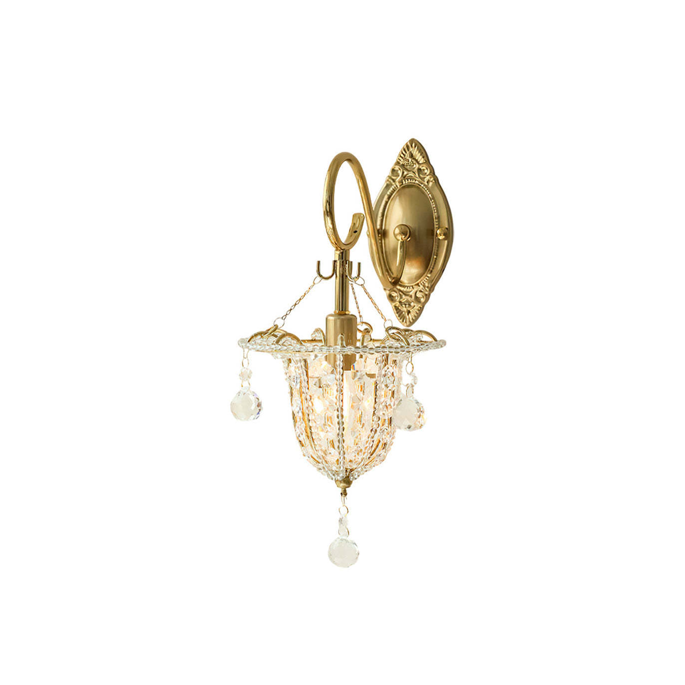 Acento Brass & Glass Wall Sconce