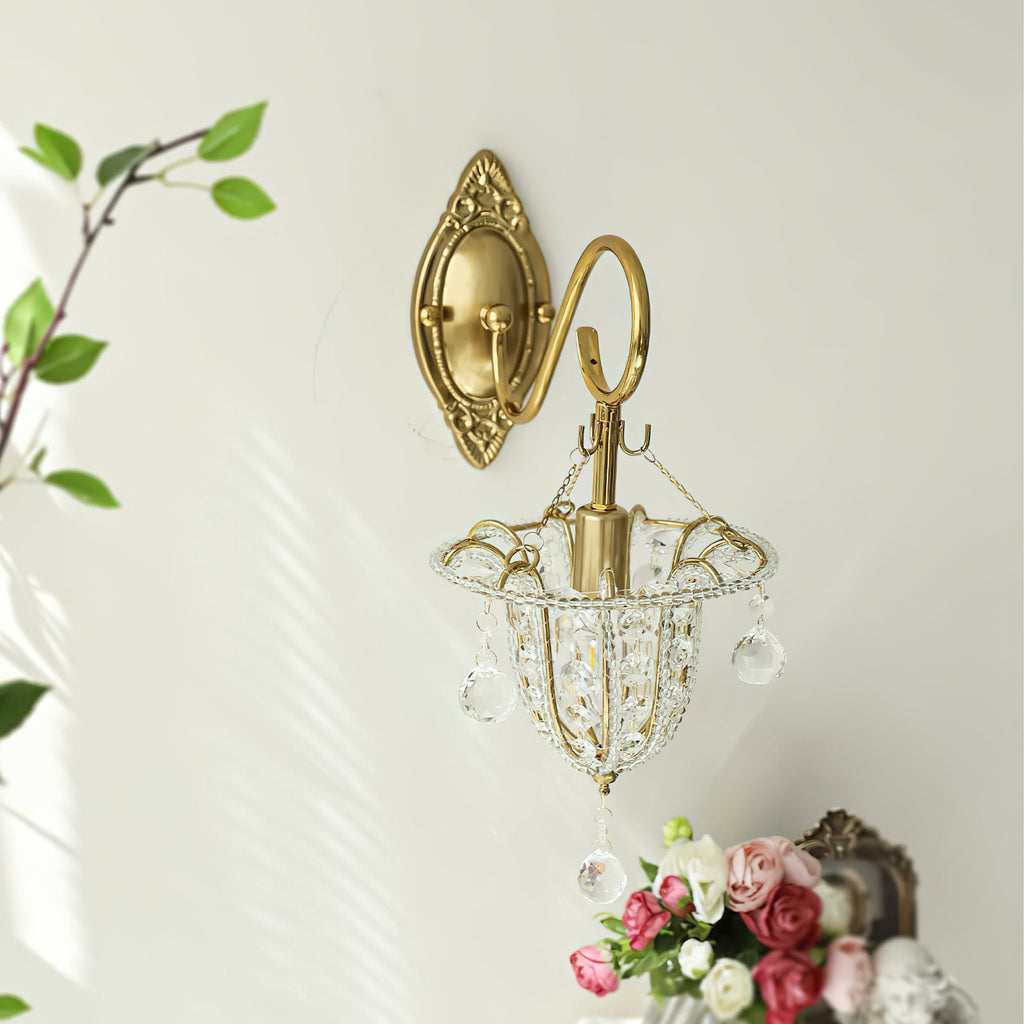 Acento Brass & Glass Wall Sconce