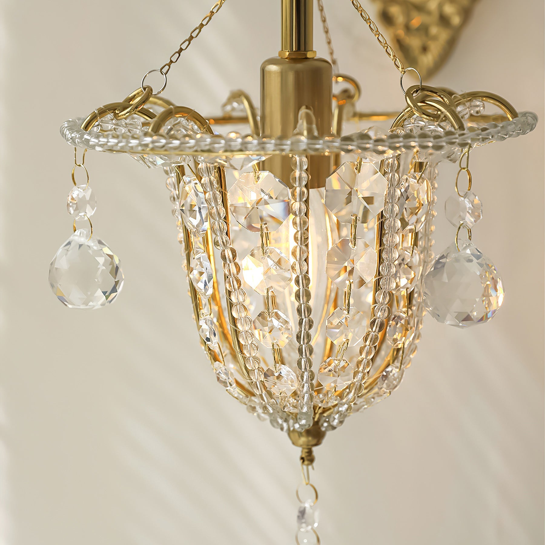 Acento Brass & Glass Wall Sconce