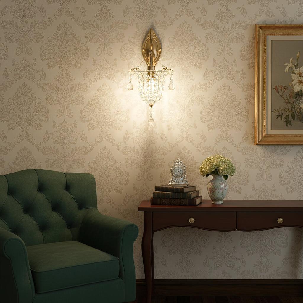 Acento Brass & Glass Wall Sconce
