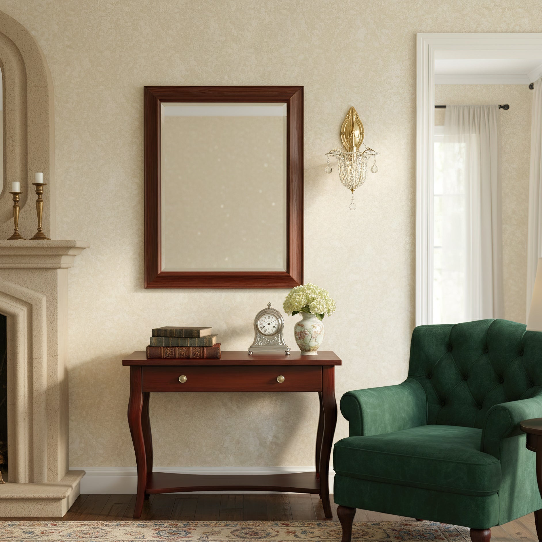Acento Brass & Glass Wall Sconce