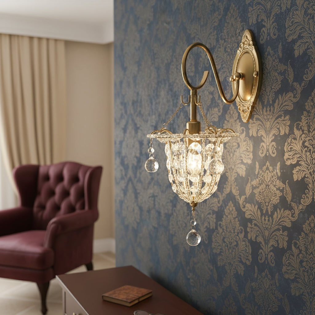 Acento Brass & Glass Wall Sconce