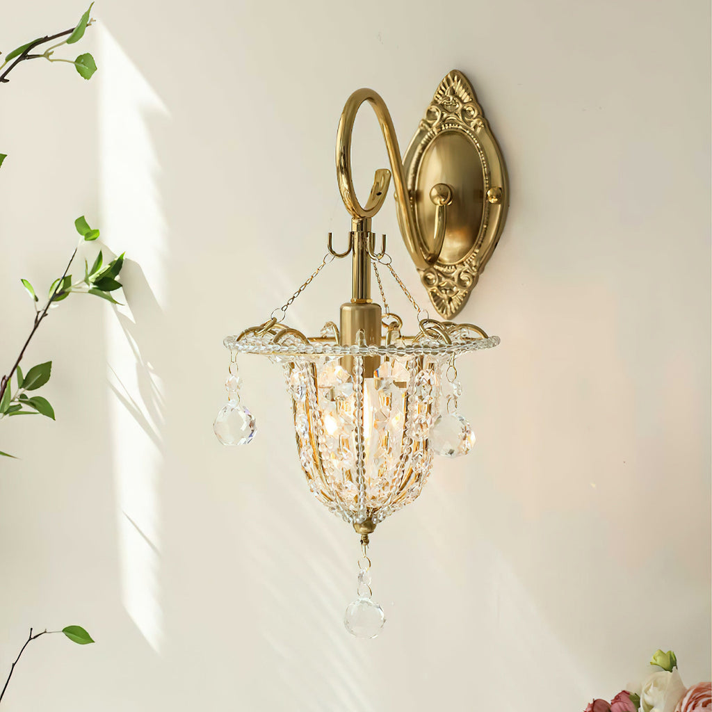 Acento Brass & Glass Wall Sconce