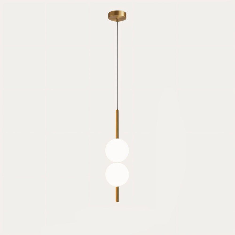 AcryLuma: Nordic Sphere Pendant Light made of Acrylic & Metal – for Bedroom & Dining Area