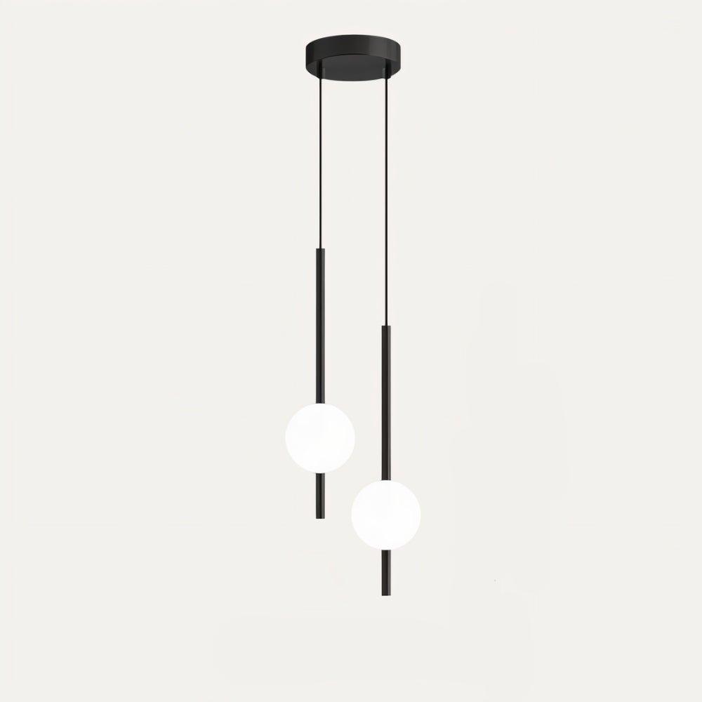 AcryLuma: Nordic Sphere Pendant Light made of Acrylic & Metal – for Bedroom & Dining Area