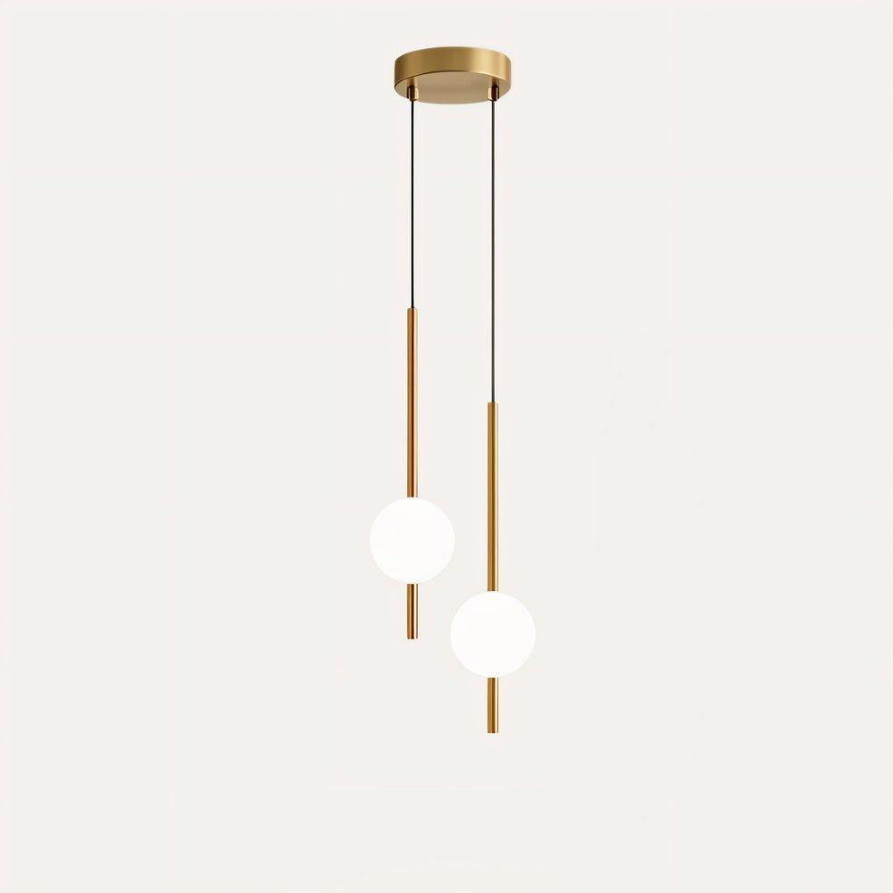 AcryLuma: Nordic Sphere Pendant Light made of Acrylic & Metal – for Bedroom & Dining Area