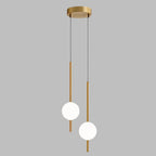 AcryLuma: Nordic Sphere Pendant Light made of Acrylic & Metal – for Bedroom & Dining Area