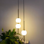 AcryLuma: Nordic Sphere Pendant Light made of Acrylic & Metal – for Bedroom & Dining Area