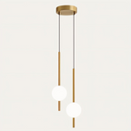 AcryLuma: Nordic Sphere Pendant Light made of Acrylic & Metal – for Bedroom & Dining Area