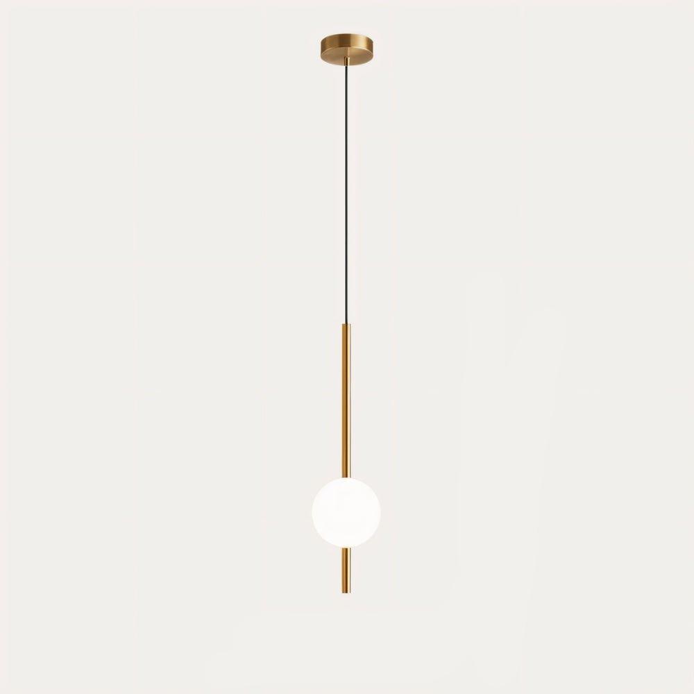AcryLuma: Nordic Sphere Pendant Light made of Acrylic & Metal – for Bedroom & Dining Area