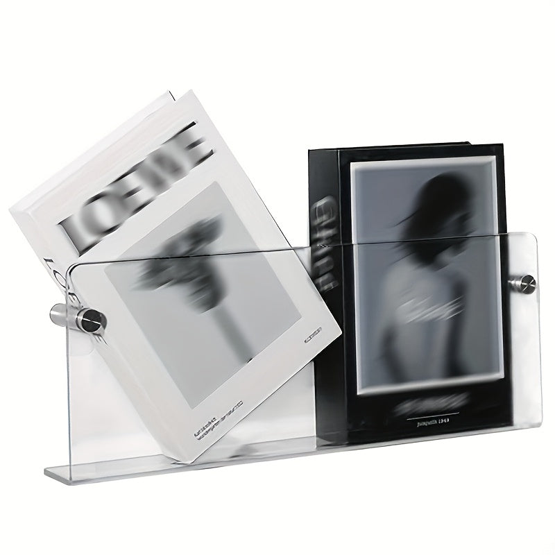 AcrylVista: Transparent Wall Shelf – Modern, Decorative & Hanging for Books & Magazines in Library & Living Room