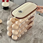 Egg Storage Container Stackable Acrylic Clear Refrigerator Organizer