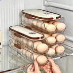 Egg Storage Container Stackable Acrylic Clear Refrigerator Organizer