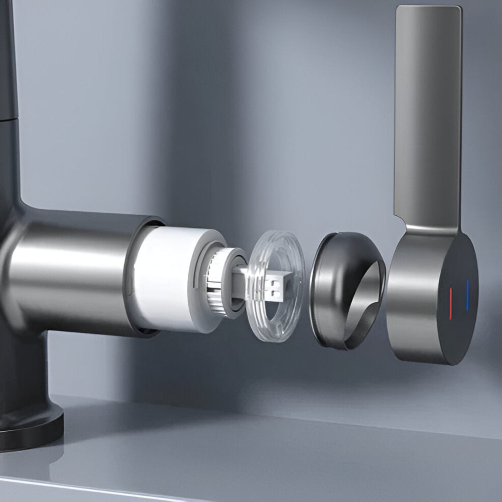 Civita - Adjustable Kitchen Faucet with Temperature Display