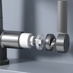 Civita - Adjustable Kitchen Faucet with Temperature Display