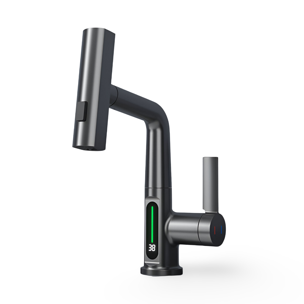 Civita - Adjustable Kitchen Faucet with Temperature Display