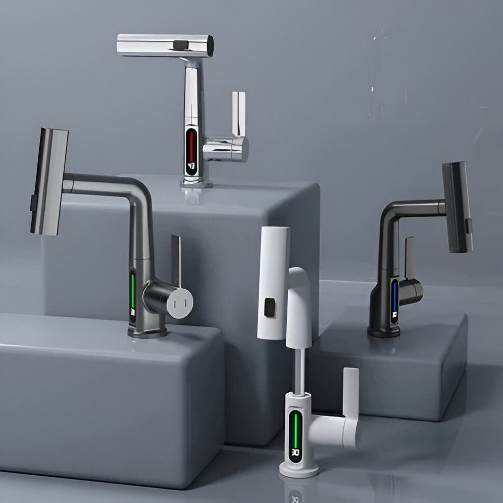 Civita - Adjustable Kitchen Faucet with Temperature Display