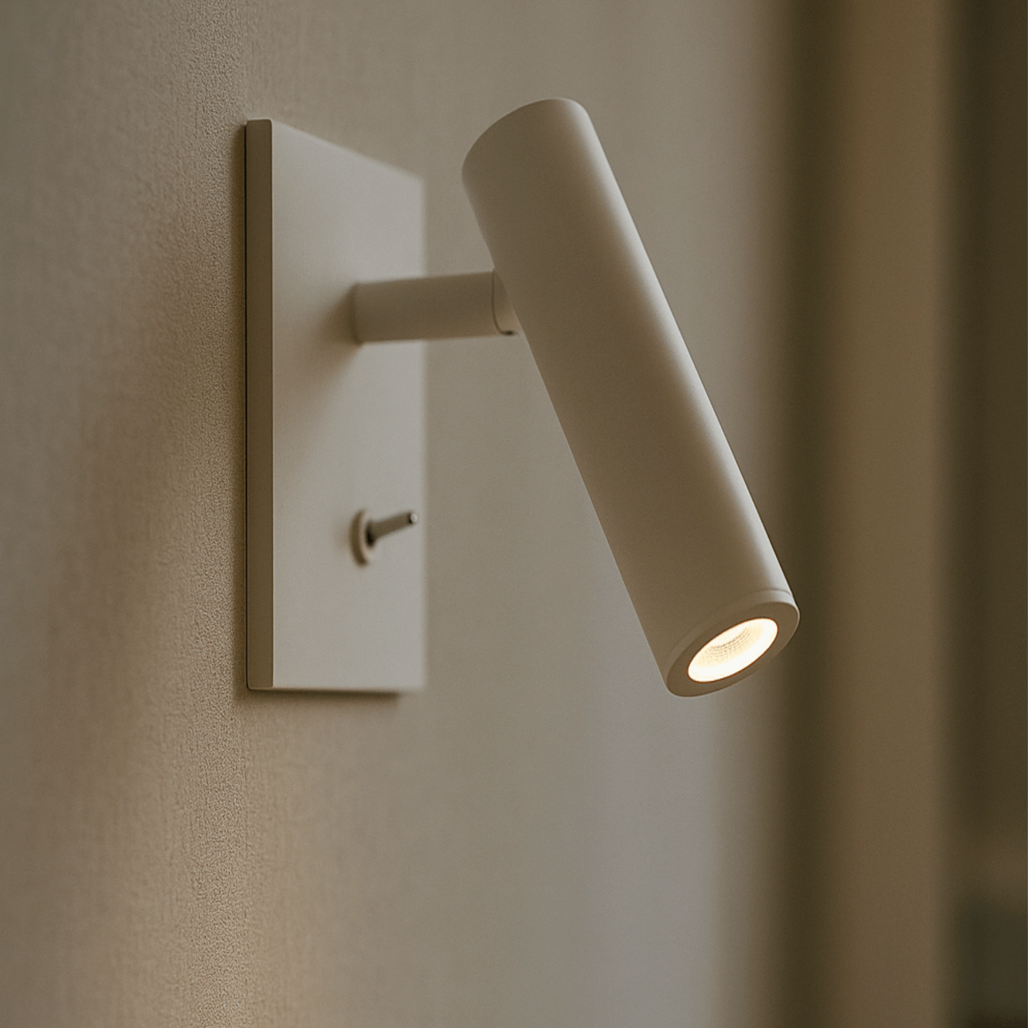Adjustable LED Wall Lamp – Modern Minimalist Wall Light with Switch for Bathroom and Home Lighting