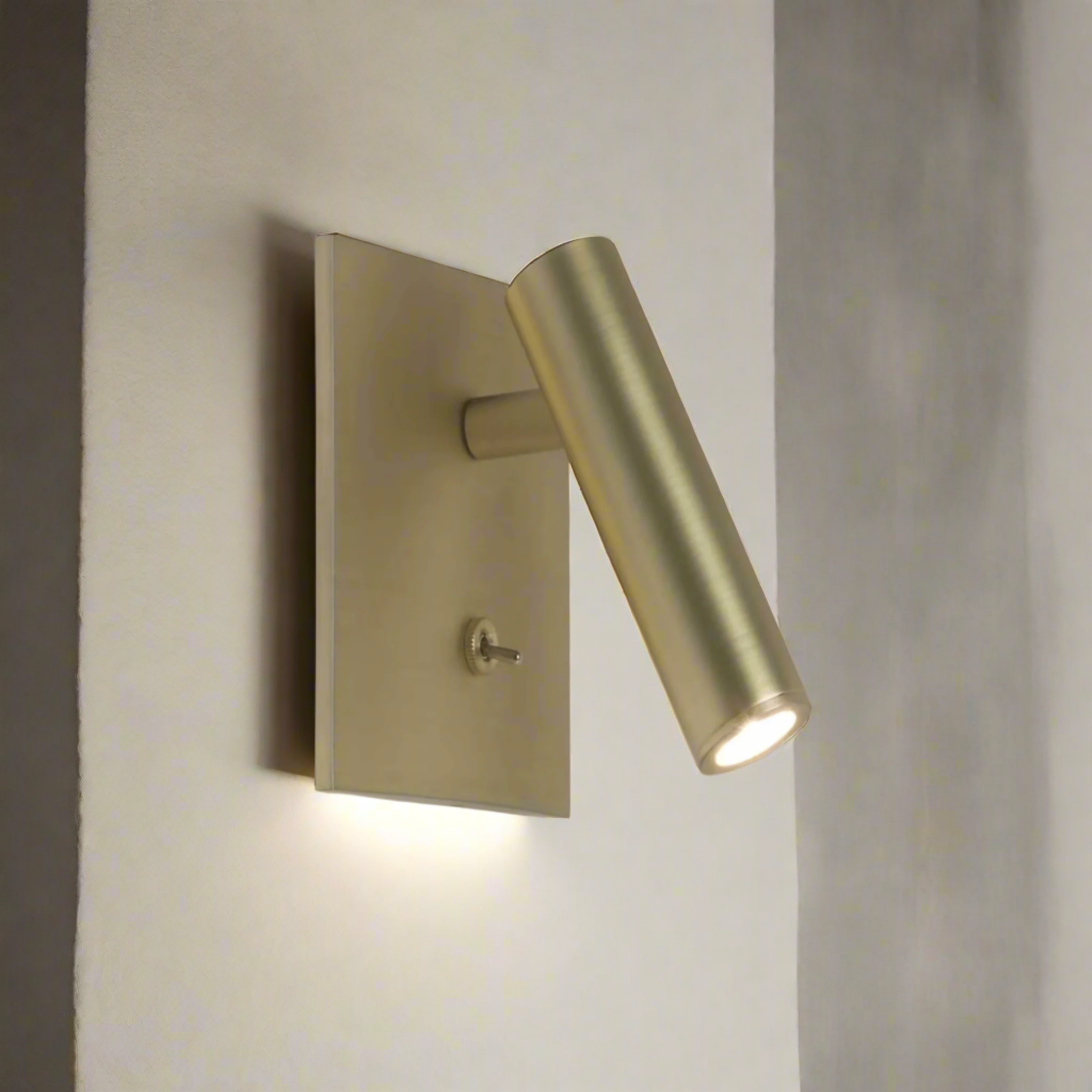 Adjustable LED Wall Lamp – Modern Minimalist Wall Light with Switch for Bathroom and Home Lighting