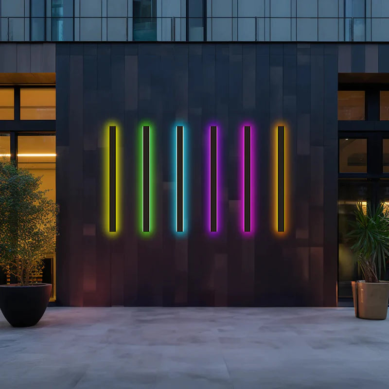 AeroLyn: Linear LED Outdoor Wall Light – Weatherproof Wall Lamp for Garden & Terrace