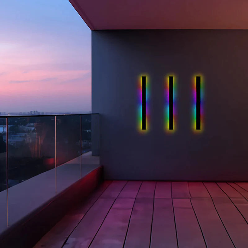 AeroLyn: Linear LED Outdoor Wall Light – Weatherproof Wall Lamp for Garden & Terrace