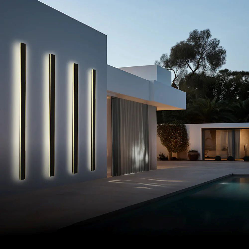 AeroLyn: Linear LED Outdoor Wall Light – Weatherproof Wall Lamp for Garden & Terrace