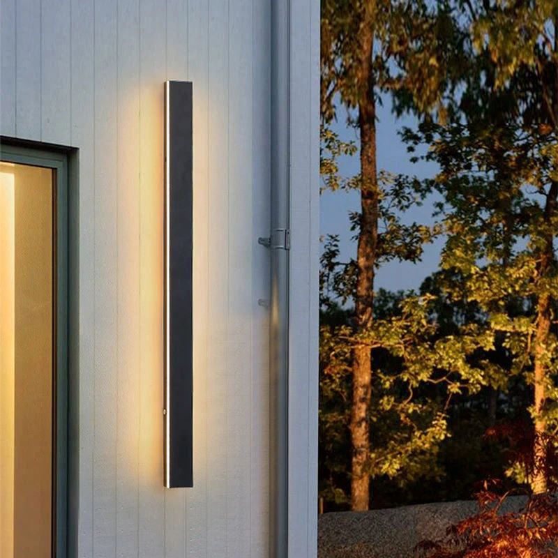 AeroLyn: Linear LED Outdoor Wall Light – Weatherproof Wall Lamp for Garden & Terrace