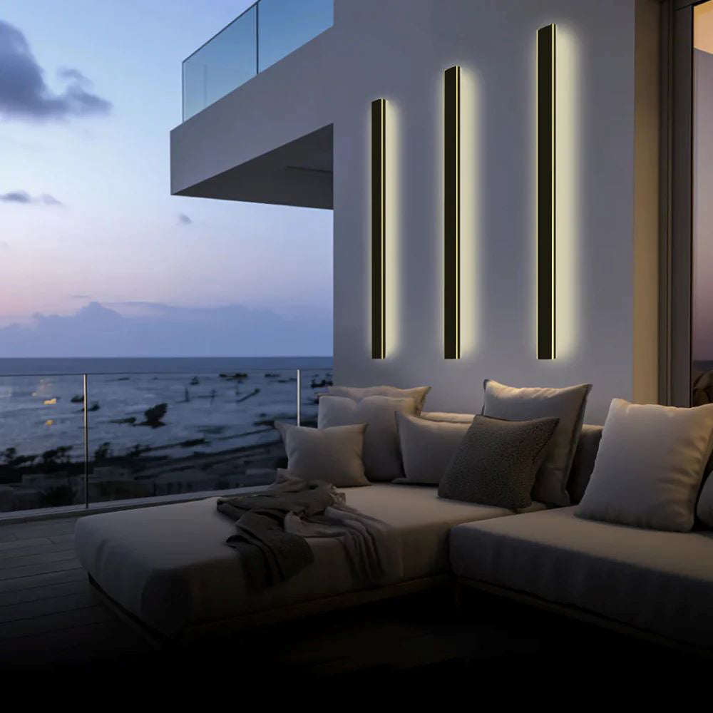 AeroLyn: Linear LED Outdoor Wall Light – Weatherproof Wall Lamp for Garden & Terrace