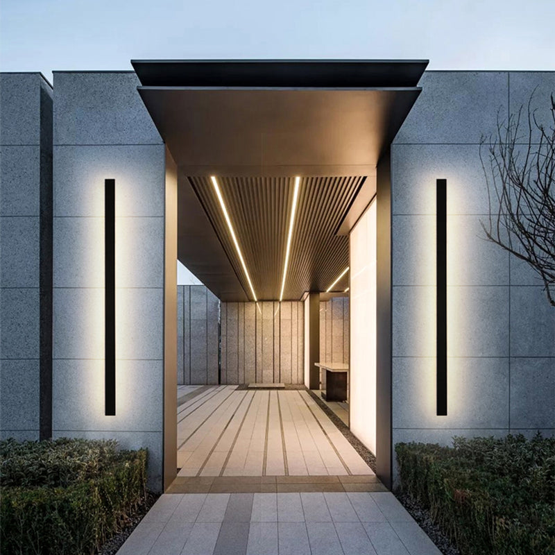 AeroLyn: Linear LED Outdoor Wall Light – Weatherproof Wall Lamp for Garden & Terrace