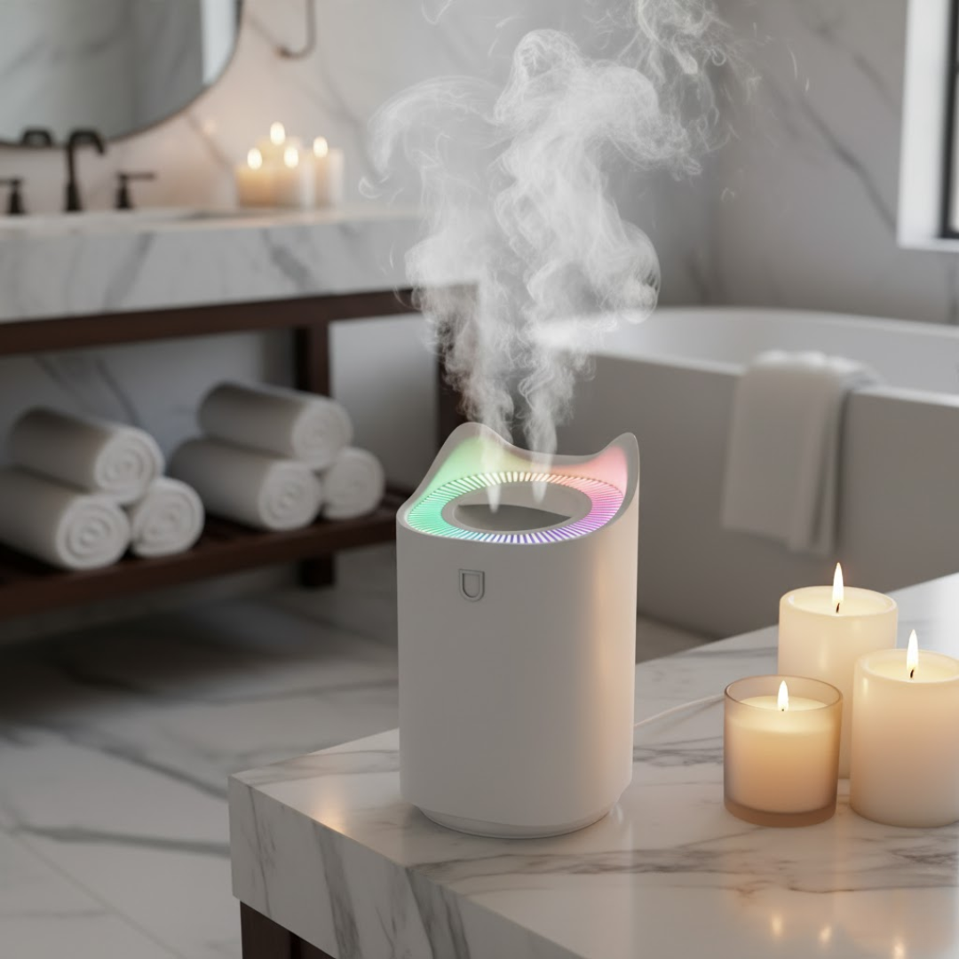 Ultrasonic Humidifier Energy Efficient Low Noise Multiple Mist Modes Indoor Use