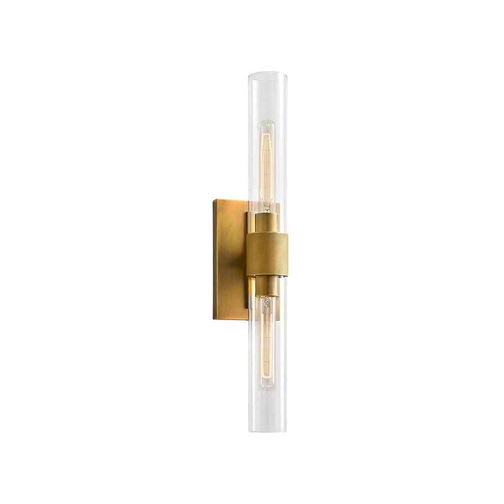 Aether Clear Glass Cylinder Wall Sconce