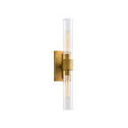 Aether Clear Glass Cylinder Wall Sconce