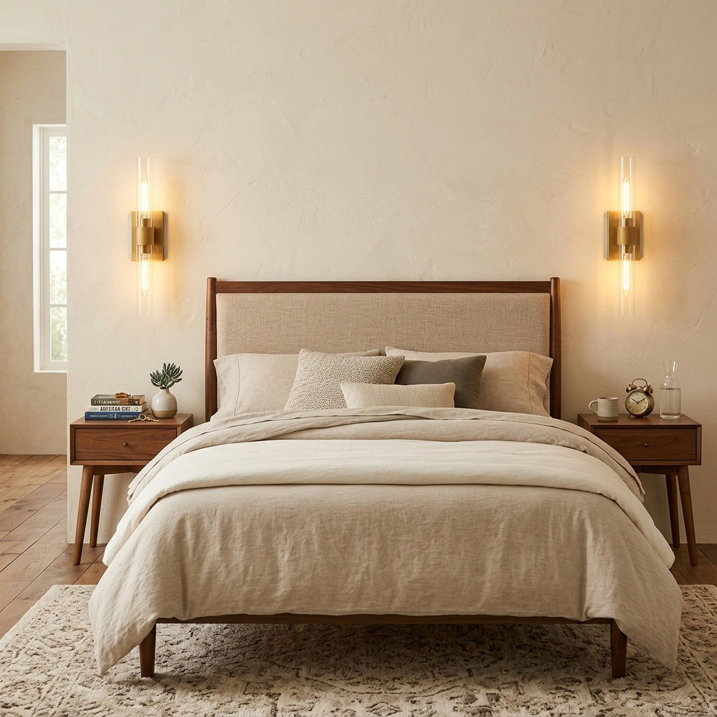 Aether Clear Glass Cylinder Wall Sconce