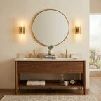 Aether Clear Glass Cylinder Wall Sconce