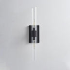 Aether Clear Glass Cylinder Wall Sconce