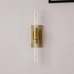 Aether Clear Glass Cylinder Wall Sconce