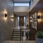 Aether Clear Glass Cylinder Wall Sconce