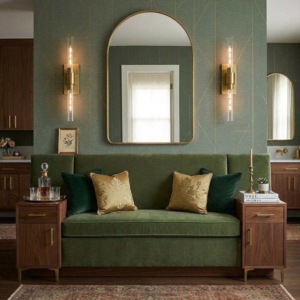 Aether Clear Glass Cylinder Wall Sconce