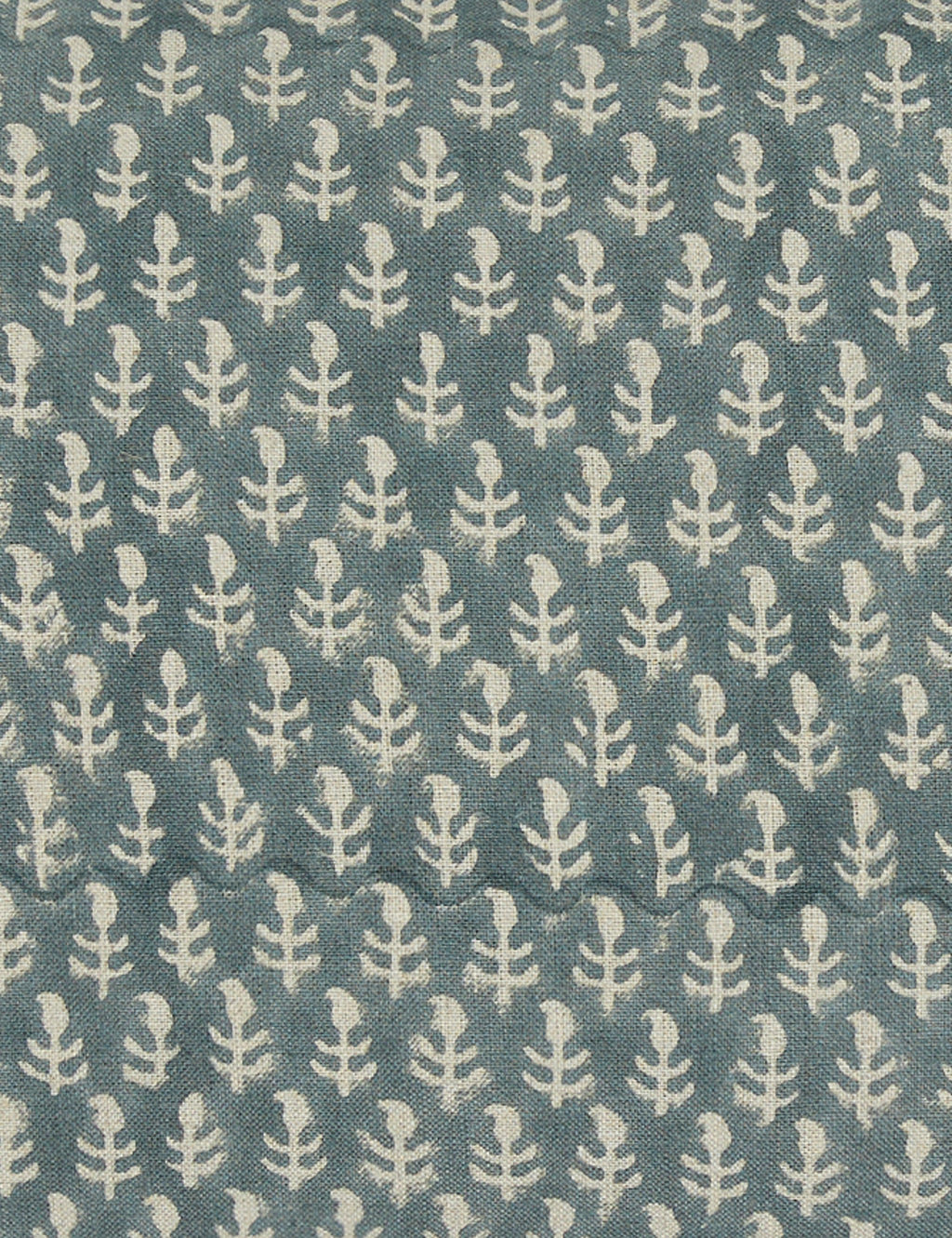 Astra Linen Pillow | Handmade Block Print, Floral Design