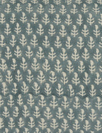 Astra Linen Pillow | Handmade Block Print, Floral Design