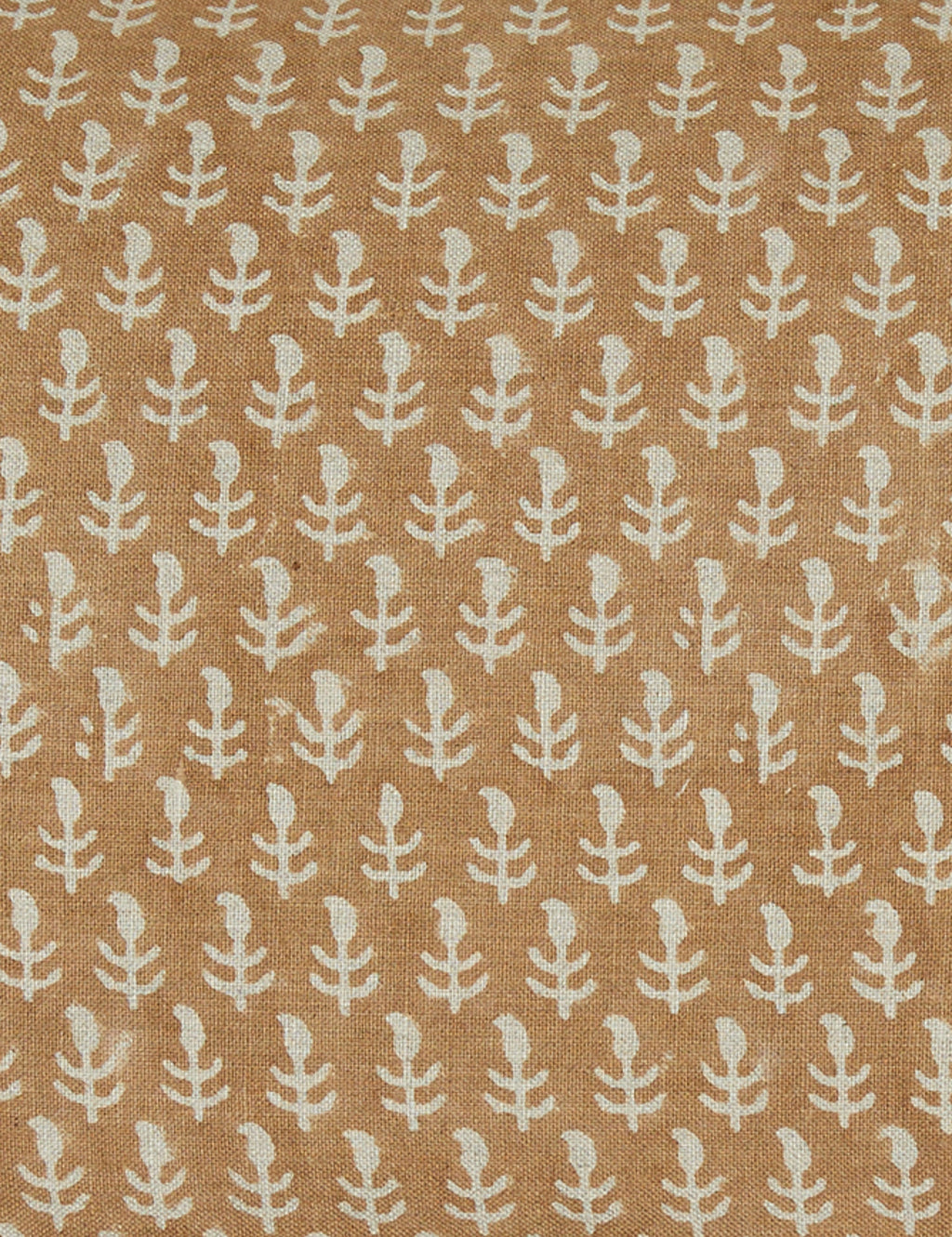 Astra Linen Pillow | Handmade Block Print, Floral Design
