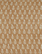 Astra Linen Pillow | Handmade Block Print, Floral Design