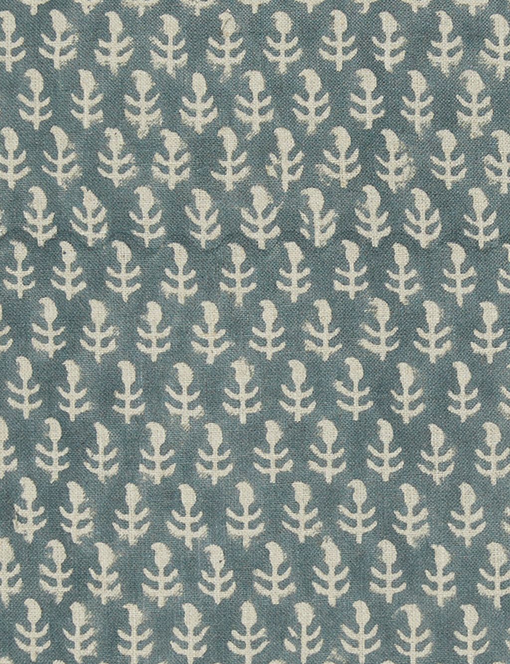 Astra Linen Pillow | Handmade Block Print, Floral Design