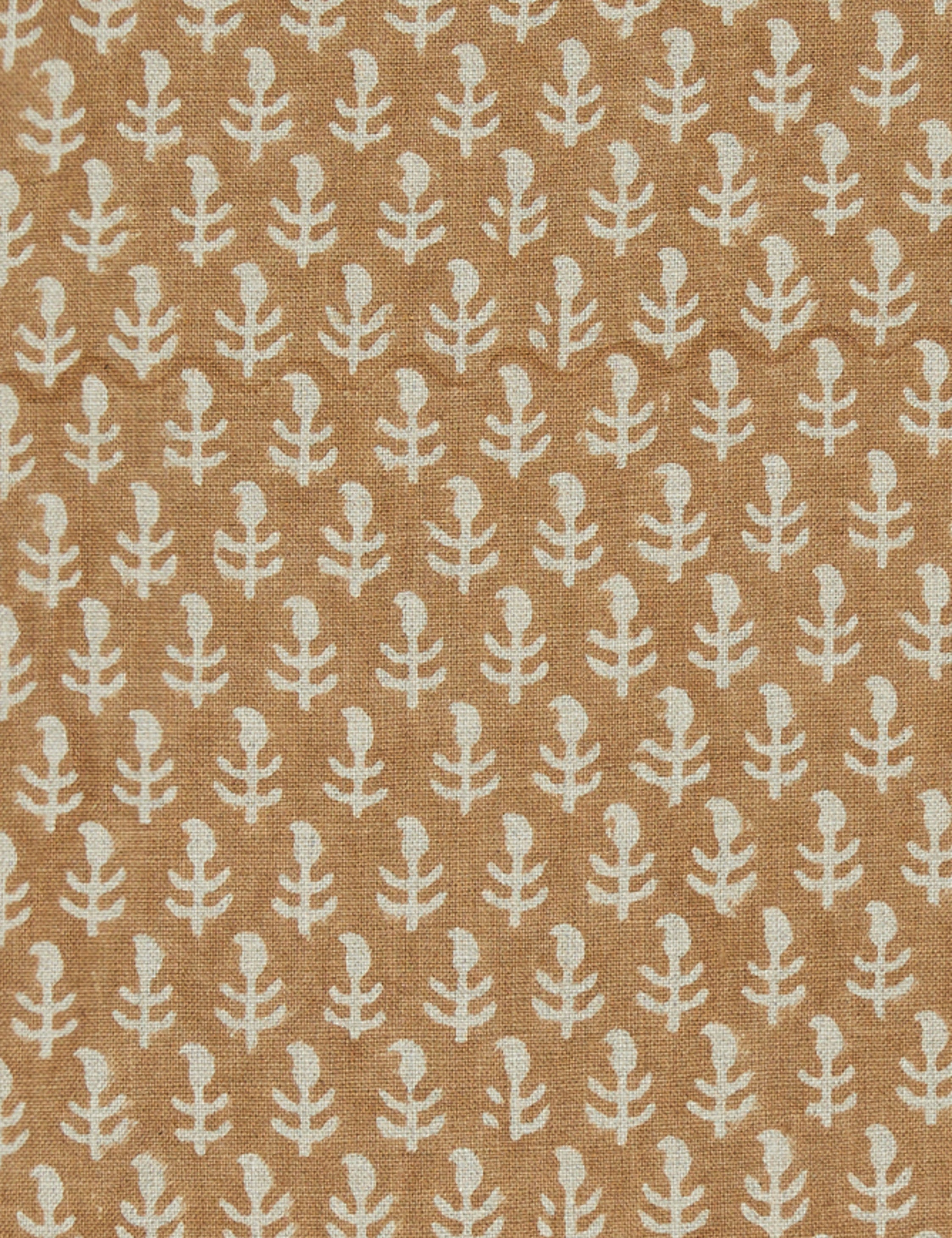 Astra Linen Pillow | Handmade Block Print, Floral Design